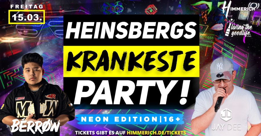 Heinsberg KRANKESTE Party | presented by living the goodlife