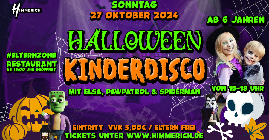 Kinderdisco Halloween Edition [ 15 - 18 Uhr ]